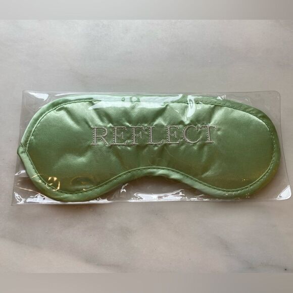 Accessories - Reflect Green Silk Eye Mask